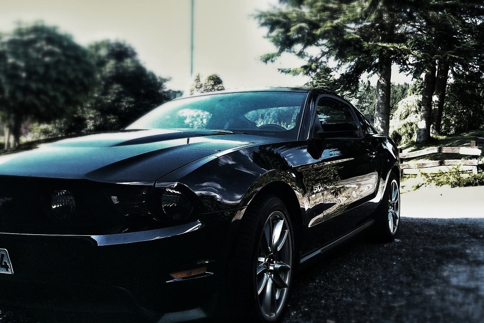 black ford mustang