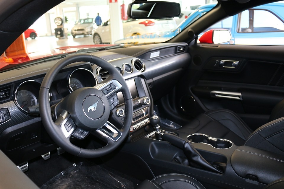 black mustang interior